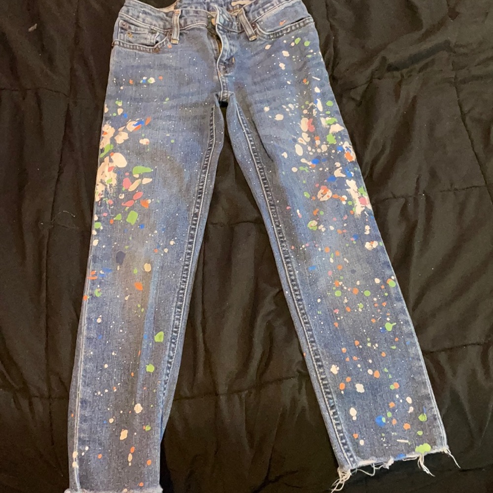 Painted jeans
